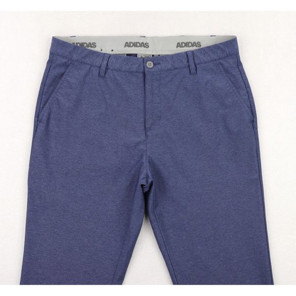 Adidas Ultimate365 Twill Crosshatch Pants Men's Size 35 X 31 Blue Stretch - Picture 2 of 8